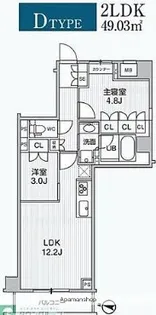 ALIVIS綾瀬【1階】の間取り