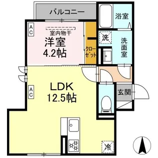 セレスティア扇Ⅵ【2階】の間取り