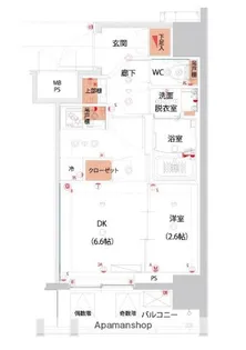 ハーモニーレジデンス山手大塚ザ・ガーデン【11階】の間取り