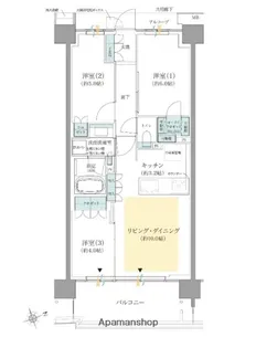 ジオ板橋浮間舟渡【2階】の間取り