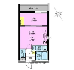 ADORE URBAN 北赤羽【2階】の間取り