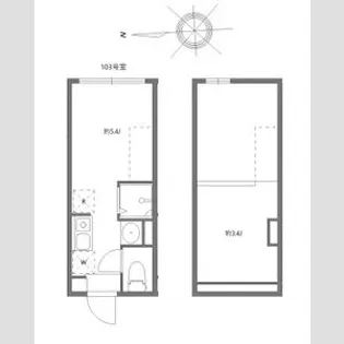 マルバ北赤羽【1階】の間取り