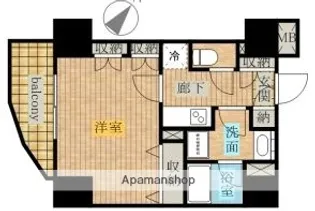 ベルグレード王子【11階】の間取り