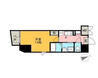 ハーモニーレジデンス東京シティゲート【10階】の間取り