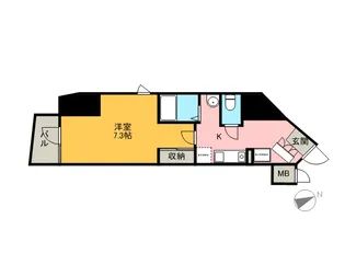 ハーモニーレジデンス東京シティゲート【10階】の間取り