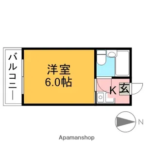 ハイツゴールド【2階】の間取り