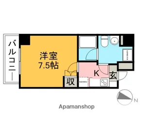 ブランノアール北赤羽【5階】の間取り