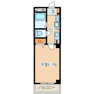 第二アルレ堀之内【5階】の間取り
