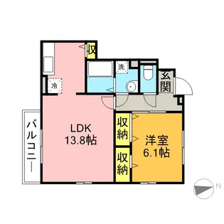 アスティア【1階】の間取り