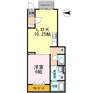 ソワーニュ【1階】の間取り