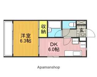 グリーンハイム赤羽【2階】の間取り