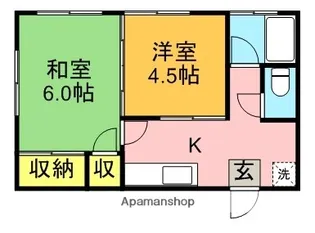 新力ハウス【3階】の間取り