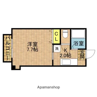1Kの間取り画像