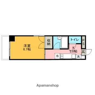 第5オカダビル【5階】の間取り