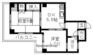 アダマス【9階】の間取り