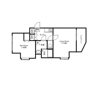 クレアール巣鴨【5階】の間取り