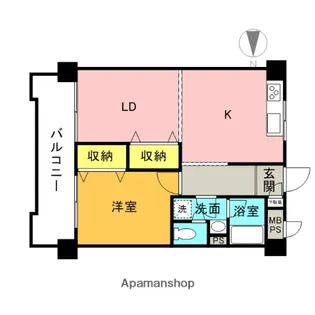 エスポワール岩淵【5階】の間取り