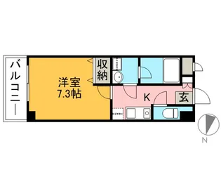 ルミエール西が丘【2階】の間取り
