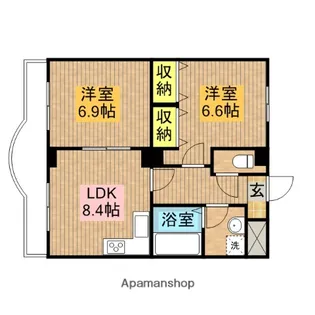 東京都北区志茂4丁目【マンション】の間取り