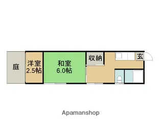 朝日ハイツ【1階】の間取り