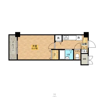 リガーレ浮間公園【4階】の間取り