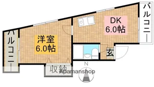 サンバレー赤羽台【2階】の間取り