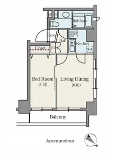 東池袋デュープレックス リズ【11階】の間取り