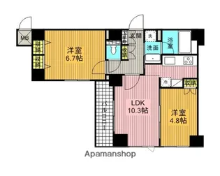 スパシエアルマール浮間公園【2階】の間取り