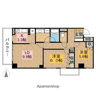 JMFレジデンス赤羽志茂【1階】の間取り