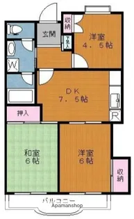グラース武蔵野【2階】の間取り