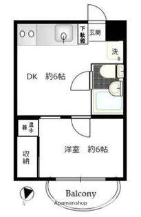 シャガール【2階】の間取り