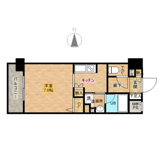 パークキューブ板橋本町【7階】の間取り