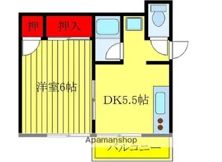 ヒルズB【2階】の間取り