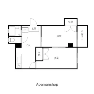 タナカハイツ【3階】の間取り