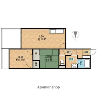 メゾン・ド・ヴェール【3階】の間取り