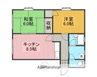 コートウェル【1階】の間取り