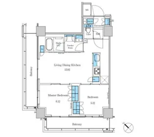 パークアクシス滝野川ラ ブリーズ【3階】の間取り