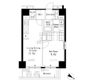パークアクシス板橋本町弐番館【7階】の間取り