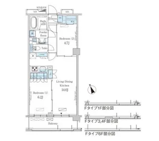 パークアクシス駒込HILLTOP【1階】の間取り