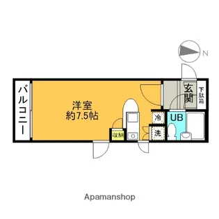 ワコーレ綾瀬【2階】の間取り