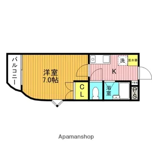 モンターニュ綾瀬【4階】の間取り