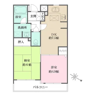 板橋本町グリーンパーク【1階】の間取り