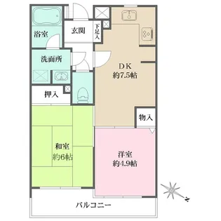 板橋本町グリーンパーク【4階】の間取り
