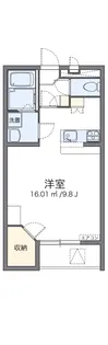 レオパレスノワール Ⅱ【1階】の間取り