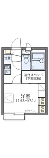 レオパレスクレスト千寿【3階】の間取り