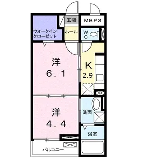メゾン ド リッシュ【1階】の間取り