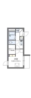 レオパレスクロスウィステリア【1階】の間取り