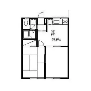 エステートピアブルーム【2階】の間取り