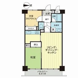 ライオンズマンション浮間公園【4階】の間取り