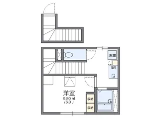 レオパレスルフラン【2階】の間取り